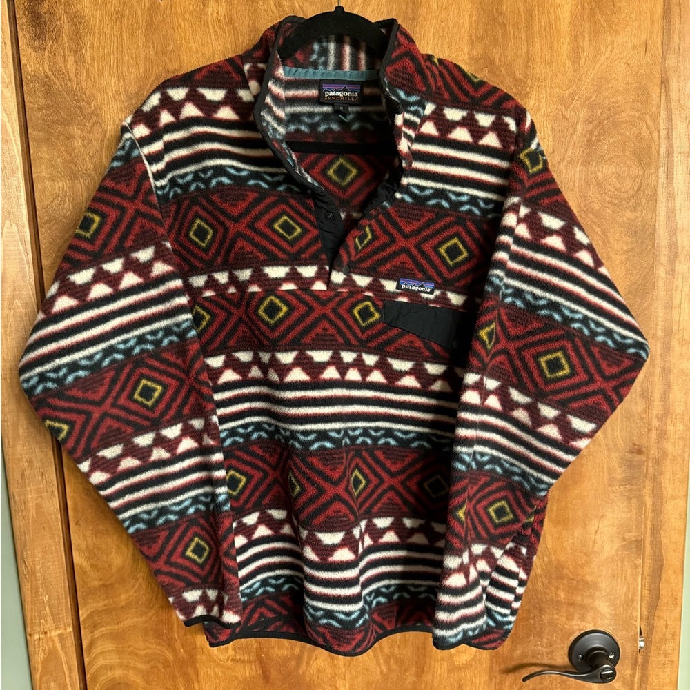 Patagonia geometric Synchilla Snap-T fleece
